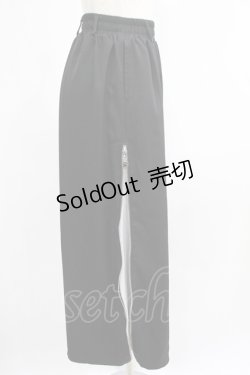 画像3: NieR Clothing / 2WAY SIDE ZIP WIDE PANTS  黒 H-25-07-01-022-PU-PA-KB-ZH