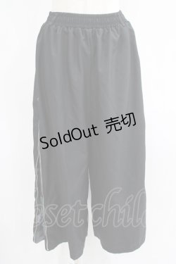 画像1: NieR Clothing / 2WAY SIDE ZIP WIDE PANTS  黒×緑 H-25-07-01-023-PU-PA-KB-ZH