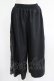 画像1: NieR Clothing / 2WAY SIDE ZIP WIDE PANTS  黒×緑 H-25-07-01-023-PU-PA-KB-ZH (1)