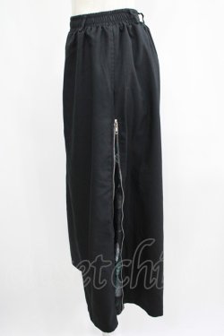画像2: NieR Clothing / 2WAY SIDE ZIP WIDE PANTS  黒×緑 H-25-07-01-023-PU-PA-KB-ZH