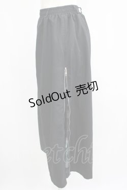 画像2: NieR Clothing / 2WAY SIDE ZIP WIDE PANTS  黒×緑 H-25-07-01-023-PU-PA-KB-ZH