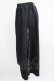 画像2: NieR Clothing / 2WAY SIDE ZIP WIDE PANTS  黒×緑 H-25-07-01-023-PU-PA-KB-ZH (2)