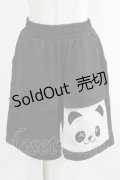 NieR Clothing / PANDA HALF PANTS  黒 H-25-07-01-026-PU-PA-KB-ZH