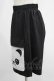 画像2: NieR Clothing / PANDA HALF PANTS  黒 H-25-07-01-026-PU-PA-KB-ZH (2)