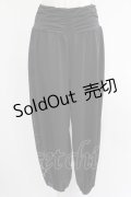 NieR Clothing / サイド切替パンツ  黒 H-25-07-01-027-PU-PA-KB-ZH