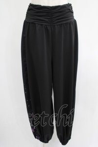 NieR Clothing / サイド切替パンツ  黒 H-25-07-01-027-PU-PA-KB-ZH