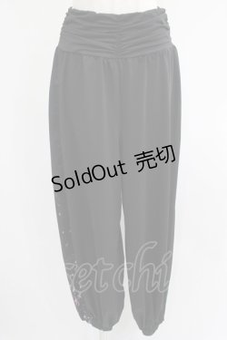 画像1: NieR Clothing / サイド切替パンツ  黒 H-25-07-01-027-PU-PA-KB-ZH
