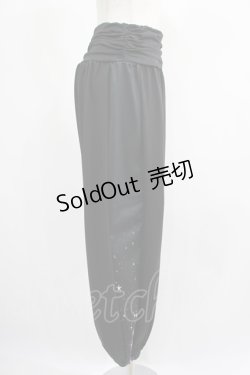 画像2: NieR Clothing / サイド切替パンツ  黒 H-25-07-01-027-PU-PA-KB-ZH