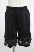 NieR Clothing / 切替HALF PANTS  黒 H-25-07-01-028-PU-PA-KB-ZH