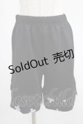 NieR Clothing / 切替HALF PANTS  黒 H-25-07-01-028-PU-PA-KB-ZH