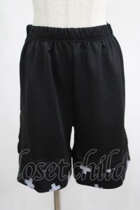 NieR Clothing / 切替HALF PANTS  黒 H-25-07-01-028-PU-PA-KB-ZH