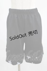 NieR Clothing / 切替HALF PANTS  黒 H-25-07-01-028-PU-PA-KB-ZH