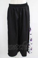 NieR Clothing / 2WAY SIDE ZIP WIDE PANTS  黒 H-25-07-01-029-PU-PA-KB-ZH