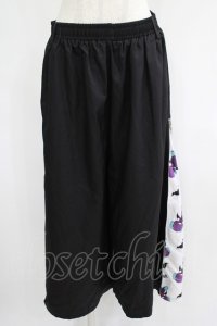 NieR Clothing / 2WAY SIDE ZIP WIDE PANTS  黒 H-25-07-01-029-PU-PA-KB-ZH