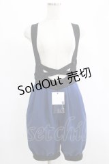 MIHO MATSUDA / 蒼星石のハーフパンツ  青×黒 H-25-07-01-030-GO-PA-KB-ZH