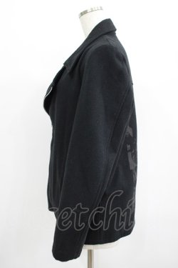 画像2: h.ANARCHY / ライダースカラーコート  黒 H-25-07-02-1027-HN-CO-KB-ZH