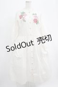 Jane Marple Dans Le Salon / ローズエンブロイダリーワンピース M オフ H-25-07-02-1004-JM-OP-KB-ZH