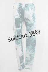 MINT NeKO / プリントレギンス  グリーン H-25-07-02-1031-HN-PA-KB-ZH