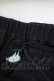 画像6: MINT NeKO / ネコドット切替ギャザーパンツ  黒 H-25-07-02-1038-HN-PA-KB-ZH