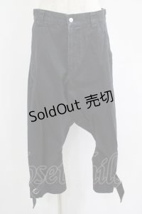 MINT NeKO / 裾ベルトサルエルパンツ  黒 H-25-07-02-1039-HN-PA-KB-ZH