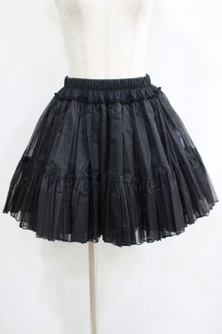 画像1: kuroobi / 遮熱パニエ(甘ロリ/40cm丈)  ブラック H-25-07-02-1048-GO-SK-KB-ZH