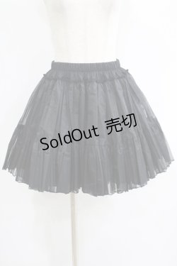 画像1: kuroobi / 遮熱パニエ(甘ロリ/40cm丈)  ブラック H-25-07-02-1048-GO-SK-KB-ZH