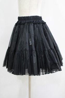 画像2: kuroobi / 遮熱パニエ(甘ロリ/40cm丈)  ブラック H-25-07-02-1048-GO-SK-KB-ZH