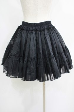 画像3: kuroobi / 遮熱パニエ(甘ロリ/40cm丈)  ブラック H-25-07-02-1048-GO-SK-KB-ZH
