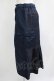 画像2: Jane Marple Dans Le Salon / Denim＆nylon twill flight skirt  indigo×navy H-25-07-02-1049-JM-SK-KB-ZH (2)