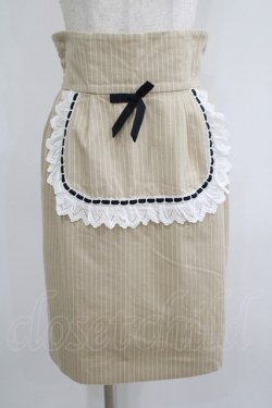 画像1: MILK / スザンナスカート  ミルクティーストライプ H-25-07-02-1050-ML-SK-KB-ZH