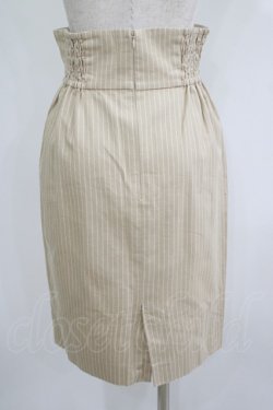 画像3: MILK / スザンナスカート  ミルクティーストライプ H-25-07-02-1050-ML-SK-KB-ZH