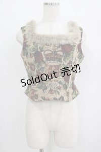 Jane Marple / Crown & Lily Gobelin Bustier M ベージュ H-25-07-02-1054-JM-TO-NS-ZH
