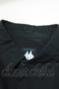 画像4: MINT NeKO / ネコヨークシャツワンピース  黒 H-25-07-02-1056-HN-OP-KB-ZH