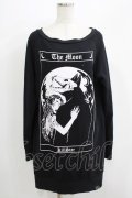 KILL STAR / The Moon SWEAT  L 黒 H-25-07-02-1060-SL-TO-KB-ZH