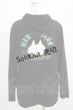 画像3: MINT NeKO / 刺繍ZIPパーカー  黒 H-25-07-02-1067-HN-TO-KB-ZH