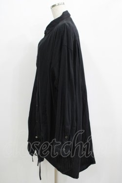 画像2: MINT NeKO / ギャザーロングシャツ  黒 H-25-07-02-1070-HN-BL-KB-ZH