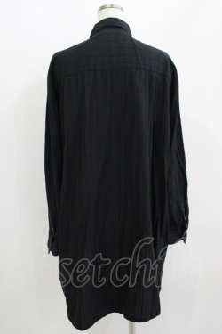 画像3: MINT NeKO / ギャザーロングシャツ  黒 H-25-07-02-1070-HN-BL-KB-ZH