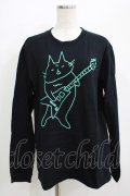MINT NeKO / 吾輩とギターロンT  黒×ミント H-25-07-02-1071-HN-TO-KB-ZH