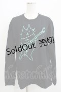 MINT NeKO / 吾輩とギターロンT  黒×ミント H-25-07-02-1071-HN-TO-KB-ZH