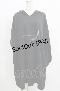 h.NAOTO / プリントBIGプルパーカー  黒 H-25-07-02-1072-HN-TO-KB-ZH