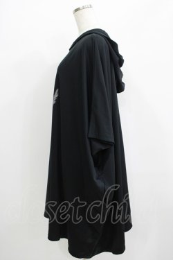 画像2: h.NAOTO / プリントBIGプルパーカー  黒 H-25-07-02-1072-HN-TO-KB-ZH
