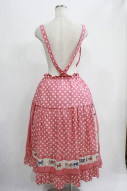 画像3: Jane Marple / Polka dots parade suspenders skirt  ピンク H-25-07-02-1007-JM-SK-KB-ZH