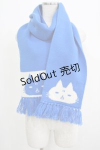 MINT NeKO / ネコマフラー  ブルー H-25-07-02-1077-HN-ZA-KB-ZH