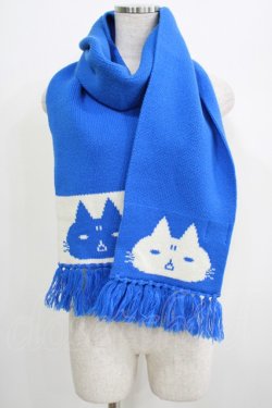 画像1: MINT NeKO / ネコマフラー  ブルー H-25-07-02-1077-HN-ZA-KB-ZH