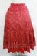 画像1: Jane Marple Dans Le Salon / Granny’s buttons tiered skirt  ローズ H-25-07-02-1009-JM-SK-KB-ZH (1)