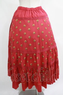 画像3: Jane Marple Dans Le Salon / Granny’s buttons tiered skirt  ローズ H-25-07-02-1009-JM-SK-KB-ZH