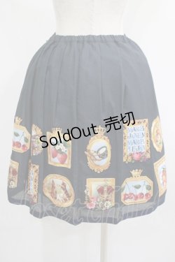 画像3: Jane Marple / Anniversaryフレームのデコパージュスカート  ネイビー H-25-10-14-021-JM-SK-KB-ZT257