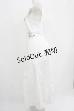 画像2: Candy Stripper / W BELTED DRESS  WHITE H-25-07-02-1023-PU-OP-KB-ZH