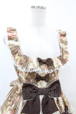 画像4: Angelic Pretty / Rosy Rose Princessジャンパースカート Free ブラウン H-25-07-03-025-AP-OP-NS-ZH