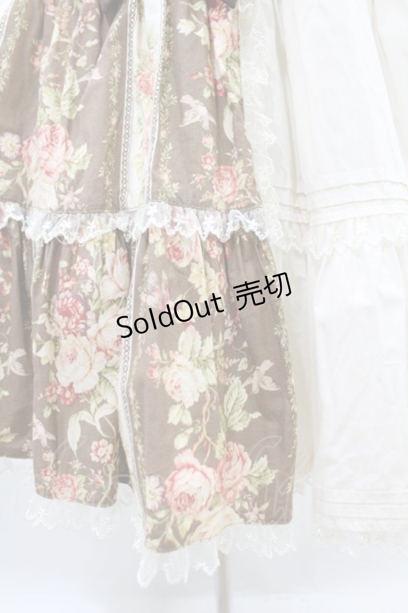 画像5: Angelic Pretty / Rosy Rose Princessジャンパースカート Free ブラウン H-25-07-03-025-AP-OP-NS-ZH (5)